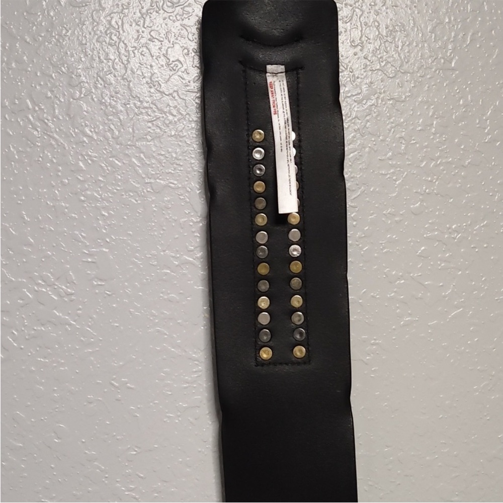 SOLD DO NOT BUY TY🚨🚨🚨Free People Mason Studded Black Belt M/L - Picture 8 of 9